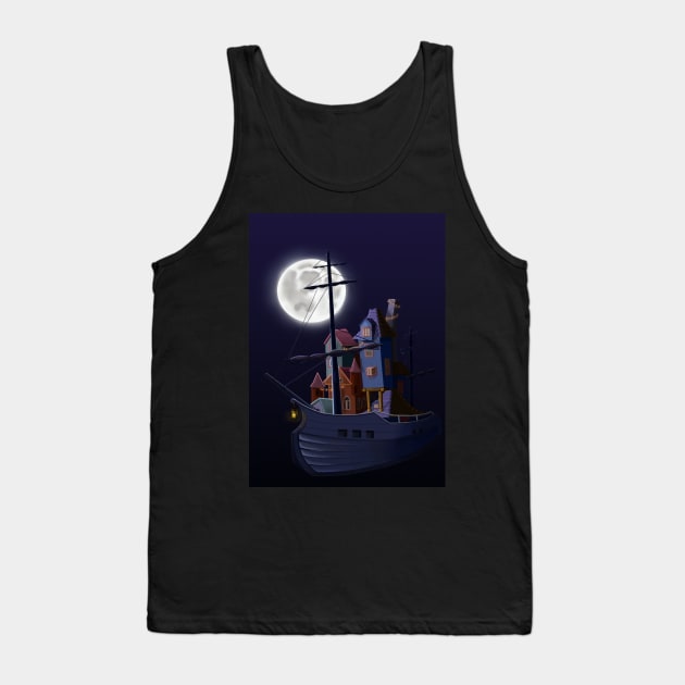 Pirate's ship Tank Top by Anart